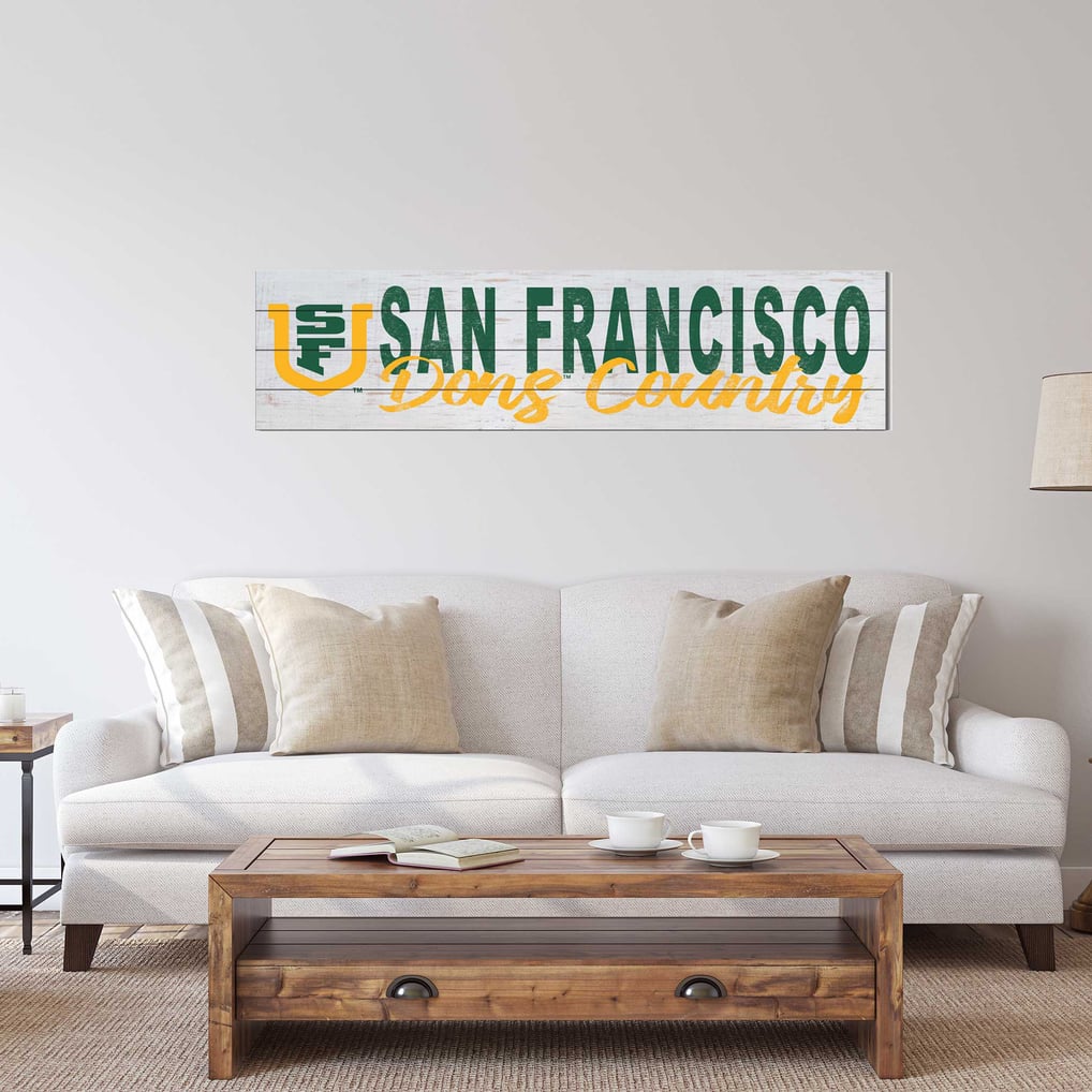 San Francisco Dons 10" x 40" Logo Sign
