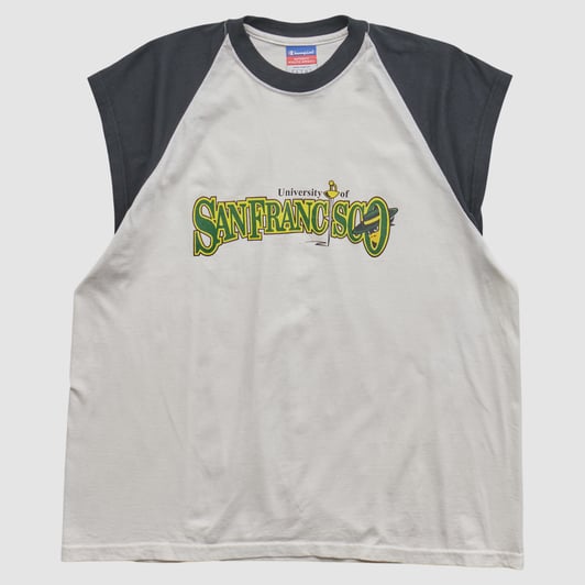 San Francisco Dons Champion 2000s T-shirt - White - L by Fanatics Real Vintage
