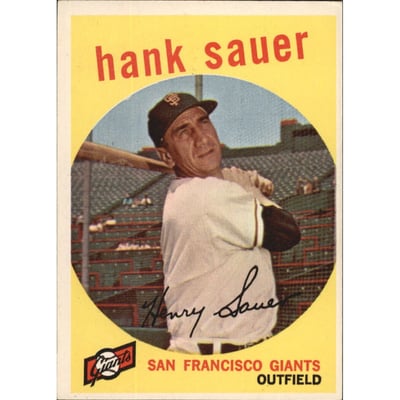1959 Topps #404 Hank Sauer