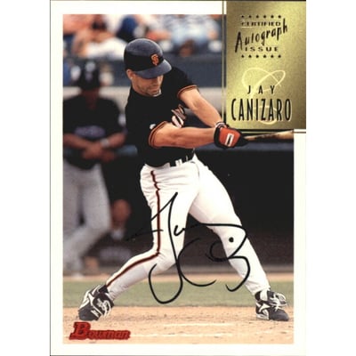 1997 Bowman Certified Black Ink Autographs #CA12 Jay Canizaro