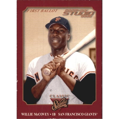 2002 Studio Classic First Ballot #CS11 Willie McCovey/86