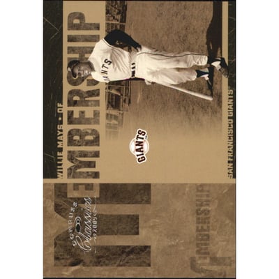 2005 Donruss Classics Membership #MS13 Willie Mays