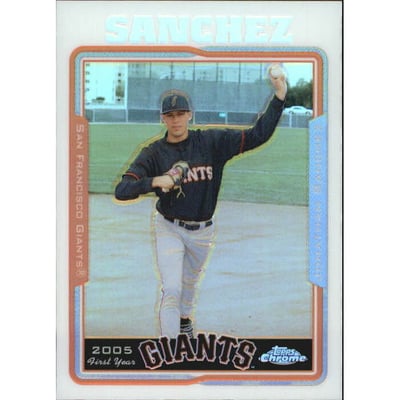 2005 Topps Chrome Update Refractors #177 Jonathan Sanchez FY