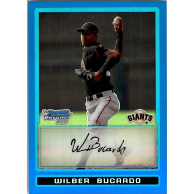 2009 Bowman Chrome Prospects Blue Refractors #BCP54 Wilber Bucardo