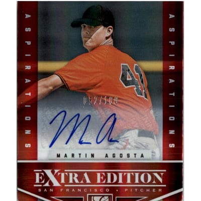 2012 Elite Extra Edition Signature Aspirations #29 Martin Agosta