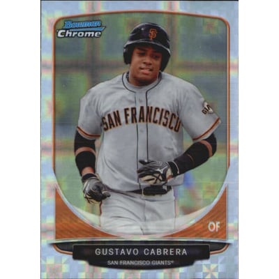 2013 Bowman Chrome Prospects X-Fractors #BCP136 Gustavo Cabrera