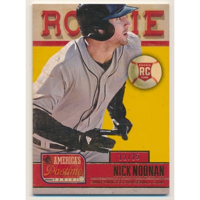 2013 Panini America's Pastime Gold #181 Nick Noonan