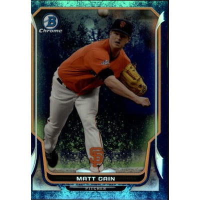 2014 Bowman Chrome Bubble Refractors #169 Matt Cain
