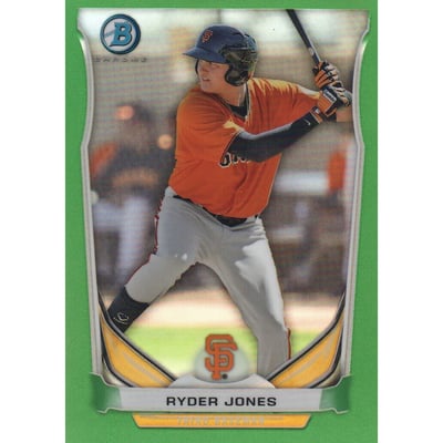2014 Bowman Chrome Prospects Green Refractors #BCP53 Ryder Jones