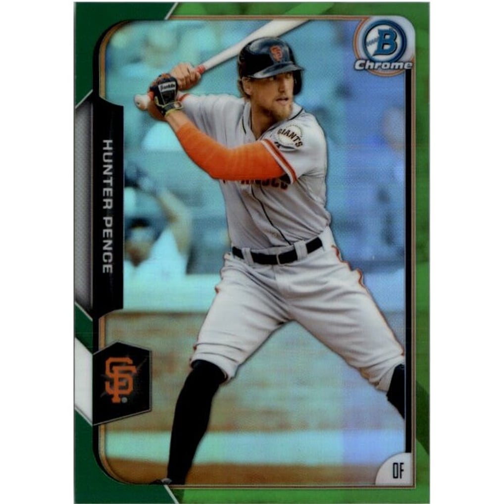 2015 Bowman Chrome Green Refractors #85 Hunter Pence