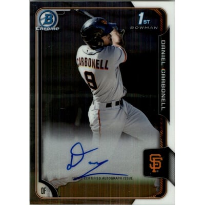 2015 Bowman Chrome Prospect Autographs #BCAPDC Daniel Carbonell