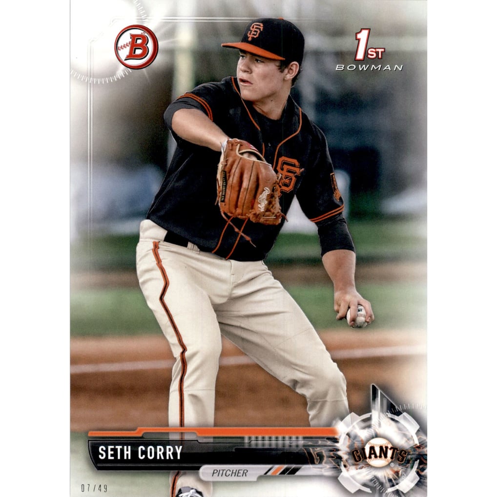 2017 Bowman Draft 5x7 #BD79 Seth Corry
