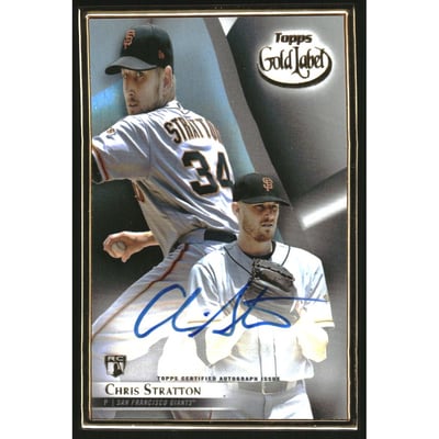 2018 Topps Gold Label Framed Autographs #FACST Chris Stratton