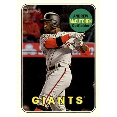 2018 Topps Heritage Action Variations #705 Andrew McCutchen