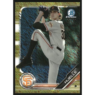 2019 Bowman Chrome Prospects Gold Shimmer Refractors #BCP183 Sean Hjelle