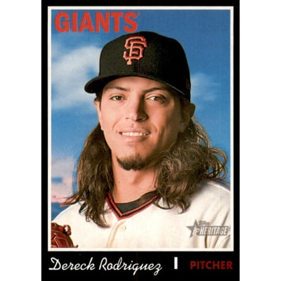 2019 Topps Heritage Black Border #298 Dereck Rodriguez