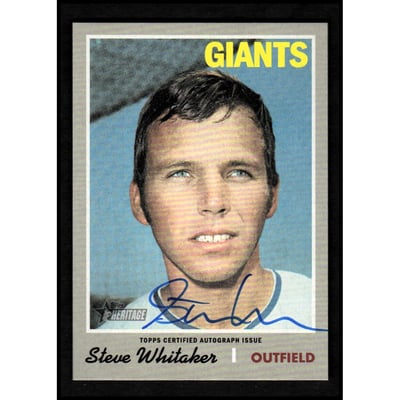 2019 Topps Heritage Real One Autographs #ROASW Steve Whitaker