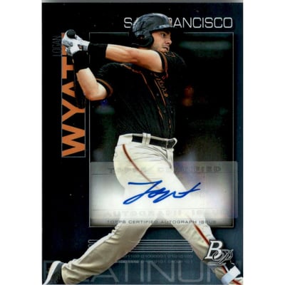 2020 Bowman Platinum Top Prospect Autographs #TOP41 Logan Wyatt