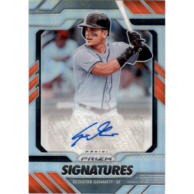 2020 Panini Prizm Signatures Prizms Silver #15 Scooter Gennett