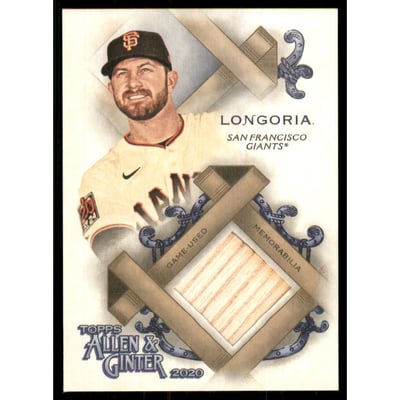 2020 Topps Allen and Ginter Relics #FSRAEL Evan Longoria A