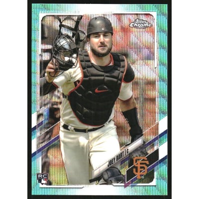 2021 Topps Chrome Aqua Wave Refractors #109 Joey Bart