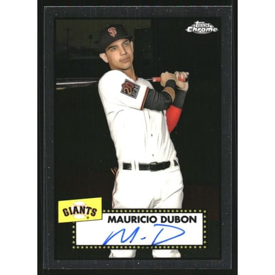 2021 Topps Chrome Platinum Anniversary Autographs #PAMD Mauricio Dubon
