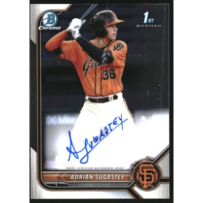 2022 Bowman Chrome Prospect Autographs #CPAAS Adrian Sugastey