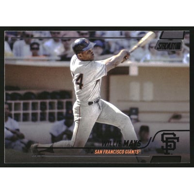 2022 Stadium Club Black Foil #175 Willie Mays
