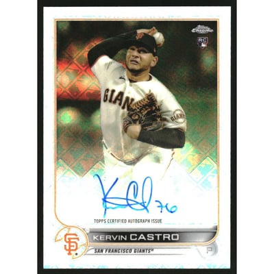 2022 Topps Chrome Logofractor Autographs #CAKC Kervin Castro