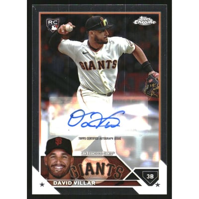 2023 Topps Chrome Update Autographs #ACDV David Villar