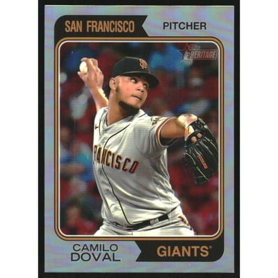 2023 Topps Heritage Chrome Refractors #684 Camilo Doval