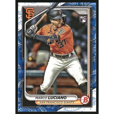 2024 Bowman Blue Pattern #18 Marco Luciano