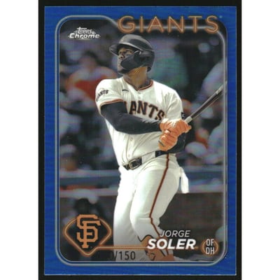 2024 Topps Chrome Blue Refractors #223 Jorge Soler