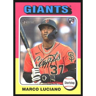 2024 Topps Heritage Image Variations #391 Marco Luciano