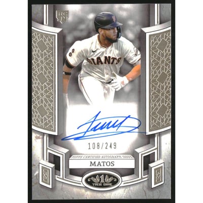 2024 Topps Tier One Break Out Autographs #BOALM Luis Matos/249