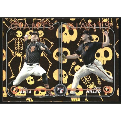 2024 Topps Update Halloween Mummy #US271 Erik Miller/Nick Avila