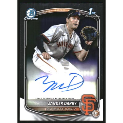 2025 Bowman Chrome Prospect Autographs #CPAZD Zander Darby
