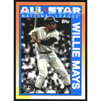 2025 Topps '90 Topps All Star Blue #90AS30 Willie Mays