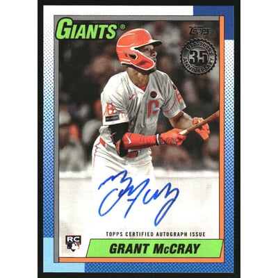2025 Topps '90 Topps Autographs #90B2GM Grant McCray S2