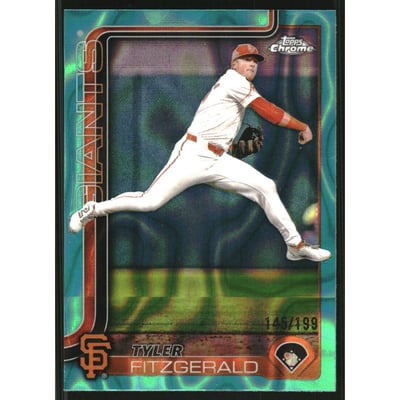 2025 Topps Chrome Aqua Lava Refractors #30 Tyler Fitzgerald