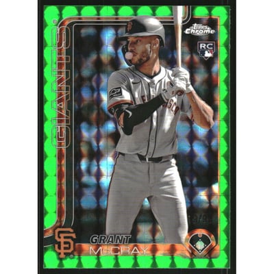 2025 Topps Chrome Green Geometric Refractors #116 Grant McCray