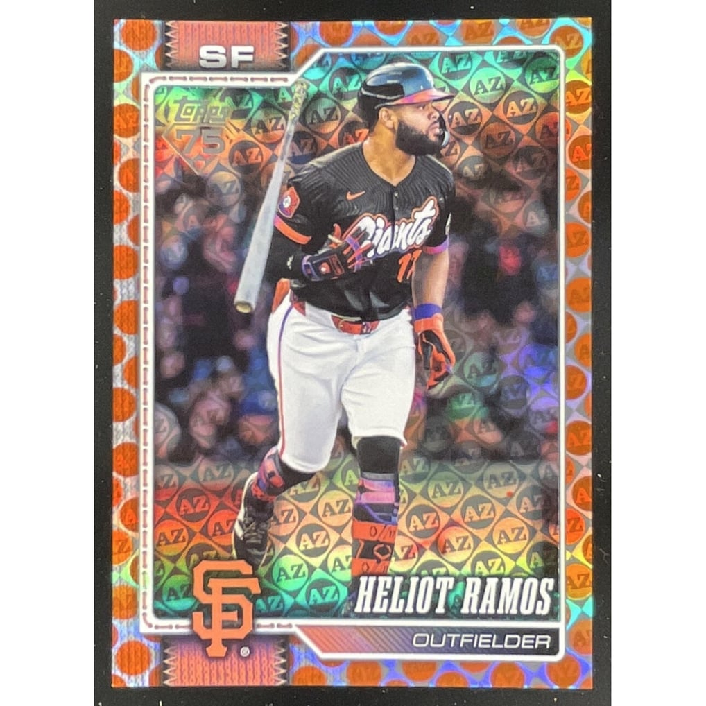 2026 Topps Series 1 Orange Spring Training #8 Heliot Ramos /25