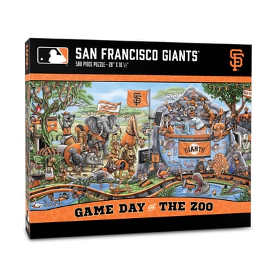 San Francisco Giants Fanpoint 10.5" x 28" Game Day at the Zoo 500-Piece Puzzle