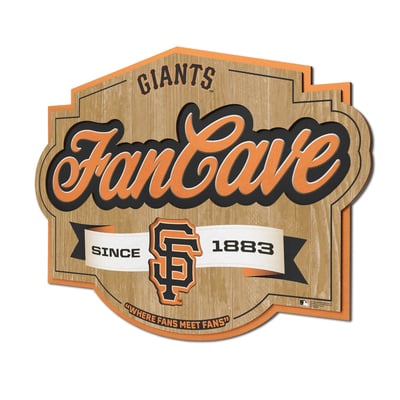 San Francisco Giants Fanpoint 12.5" x 17" Fan Cave Sign