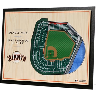 San Francisco Giants Fanpoint 17'' x 13'' 5-Layer 3D StadiumView Wall Art
