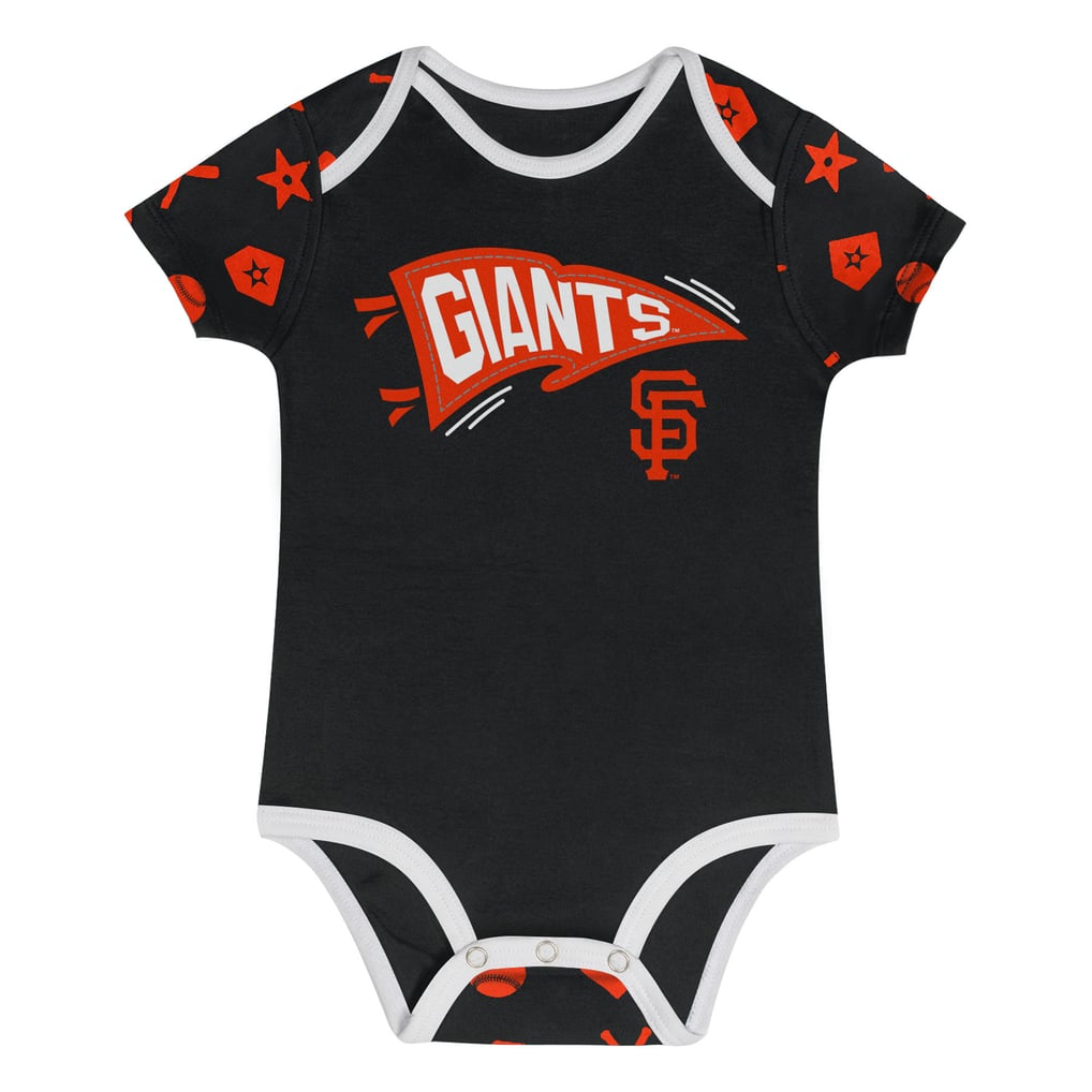  San Francisco Giants Infant On Deck 2-Piece Diaper Cover Set - Black