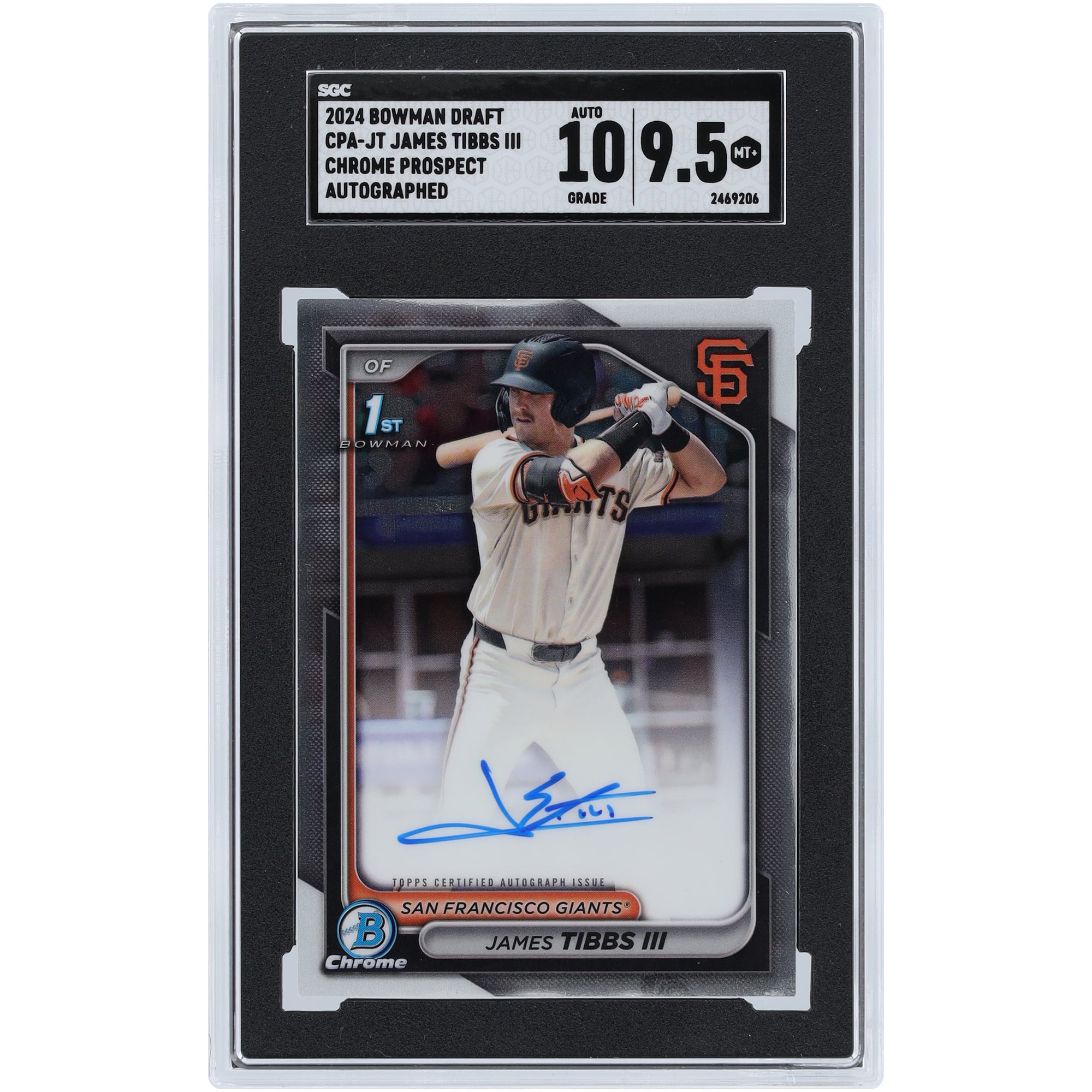 James Tibbs III San Francisco Giants Autographed 2024 Bowman Draft 