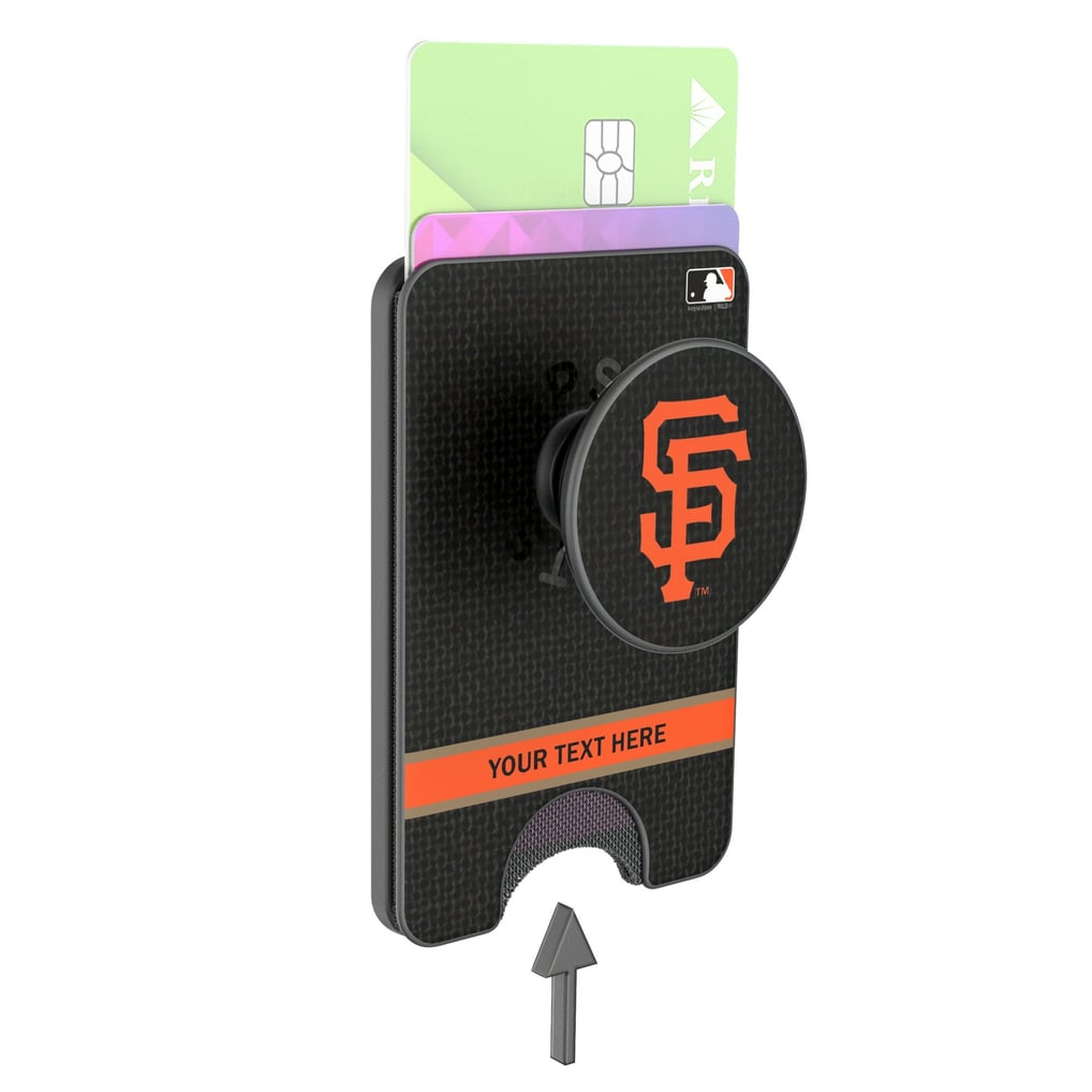 San Francisco Giants Keyscaper Personalized Solid PopSockets Magnetic Wallet