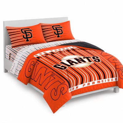 Logo Brands San Francisco Giants Momentum Bed In A Bag - Queen
