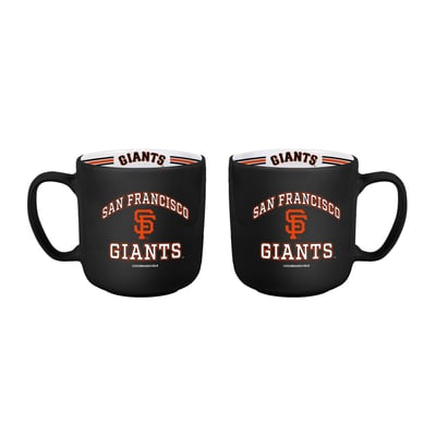 San Francisco Giants Logo Brands Two-Piece 15oz. Stripe Mug Set